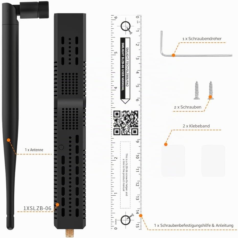 SMLIGHT SLZB-06 Upgrade– Zigbee 3.0 zu Ethernet, USB und WiFi Gateway-Koordinator mit PoE, funktioni
