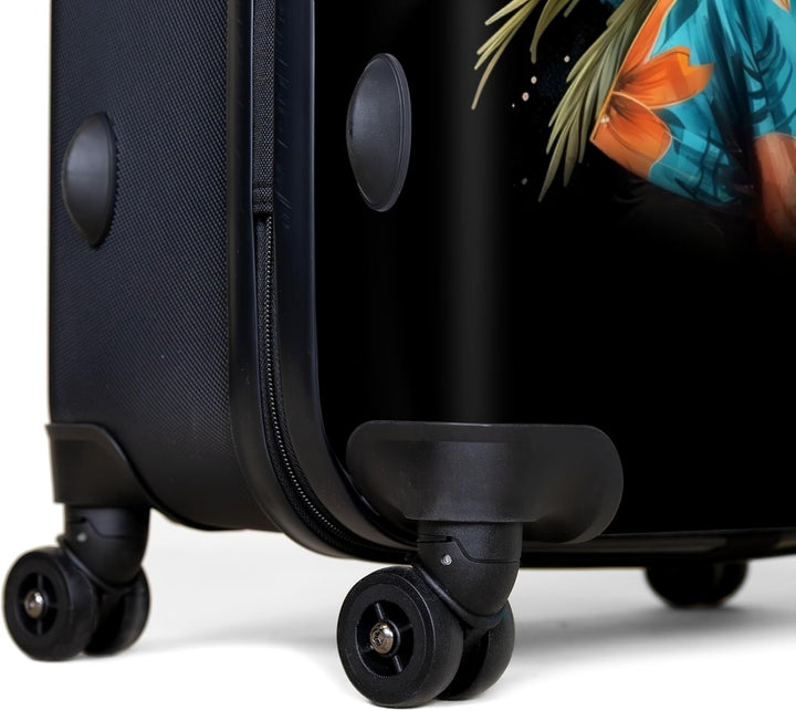 NoBoringSuitcases.com® Koffer XL Gross 77x51.5x28 cm Reisekoffer mit 4 Rollen Leicht Trolley Hartsch