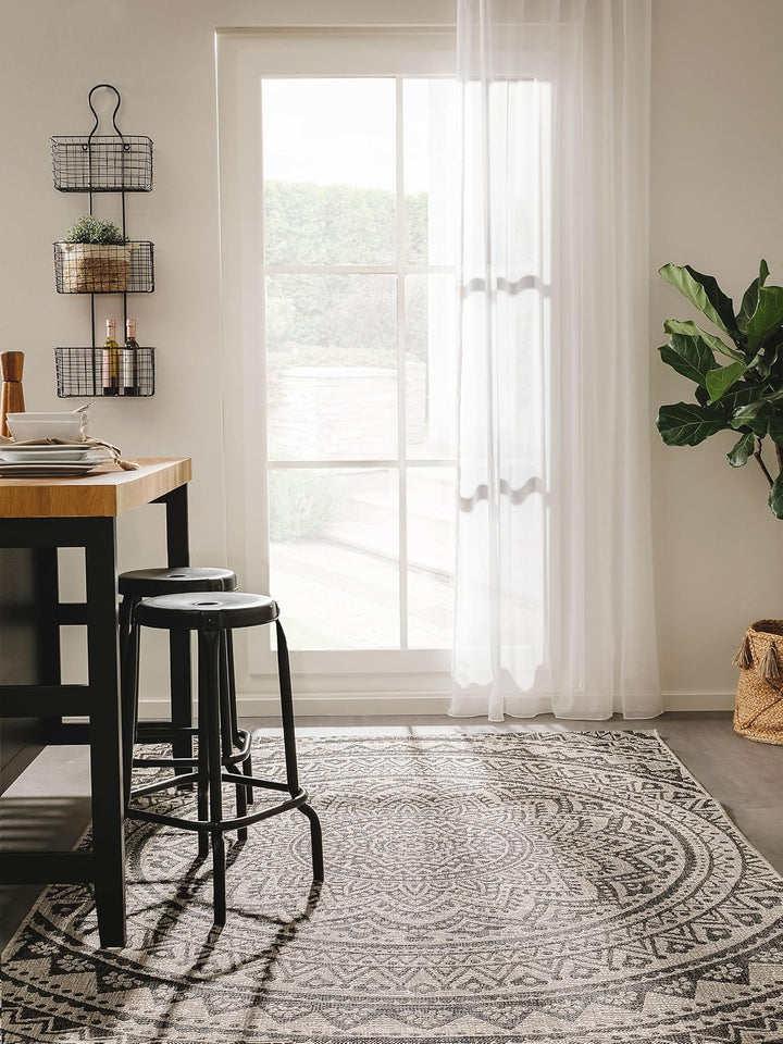 benuta Nest Teppich Cleo - Kunstfaser - Outdoor geeignet - Rechteckig & im Style: Geometrisch, Ethno