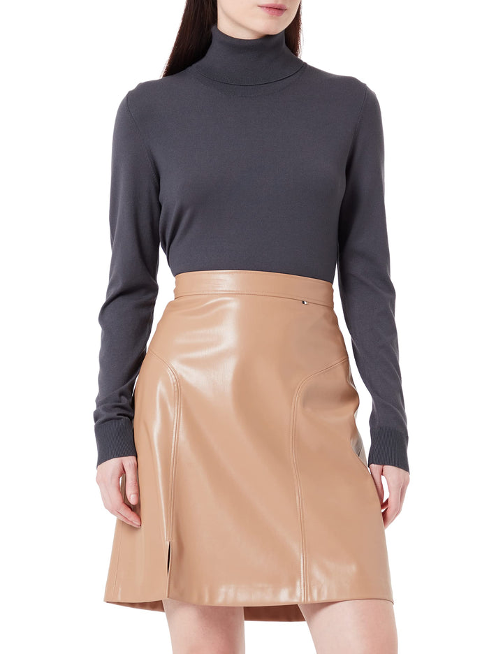 BOSS Damen C_valega Skirt 34 Medium Beige, 34 Medium Beige