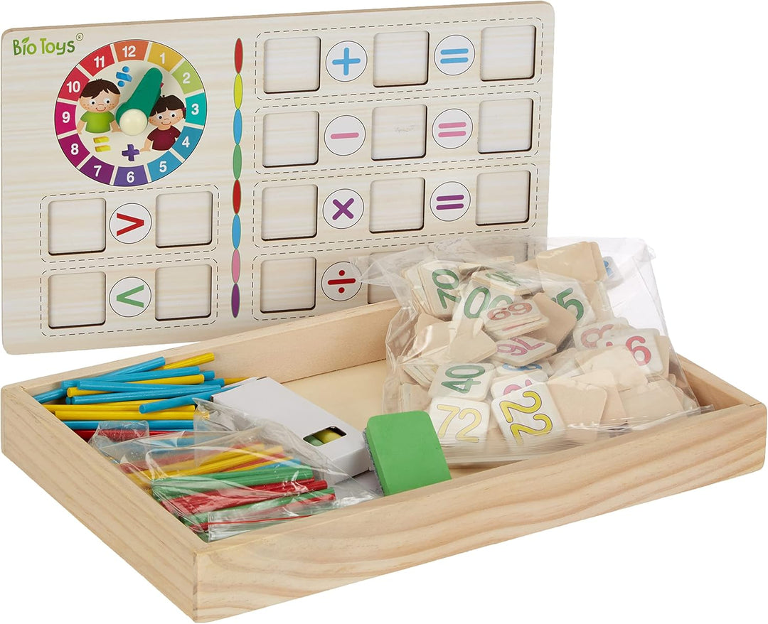 Lexibook EDU200 Uhrzeiger Bio Toys Mathematikschule, Aktivitätenbild zum Kennenlernen mit Zahlen und