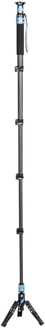 SIRUI P-325FS Carbon Fiber Kamera Wanderstock Einbeinstativ Monopod mit Standfuss, 140cm leichte,Tel