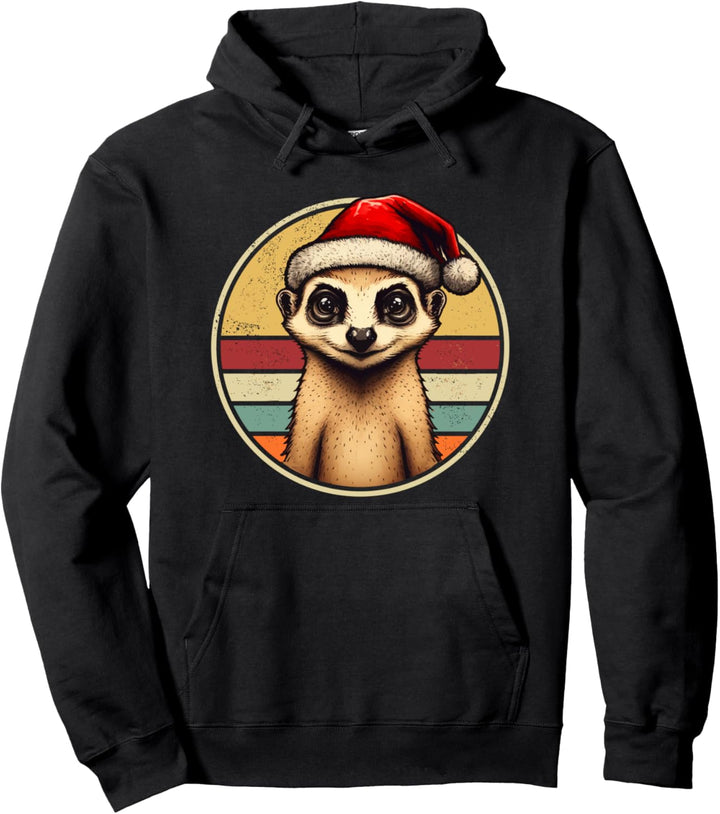 Weihnachten Retro Erdmännchen Vintage Erdmännchen Outfit Pullover Hoodie