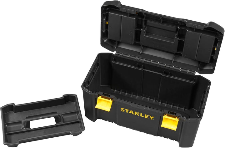 Stanley Kunststoff-Werkzeugbox/kasten (19 Zoll, mit Kunststoff-Schliessen und Organizern, entnehmbar