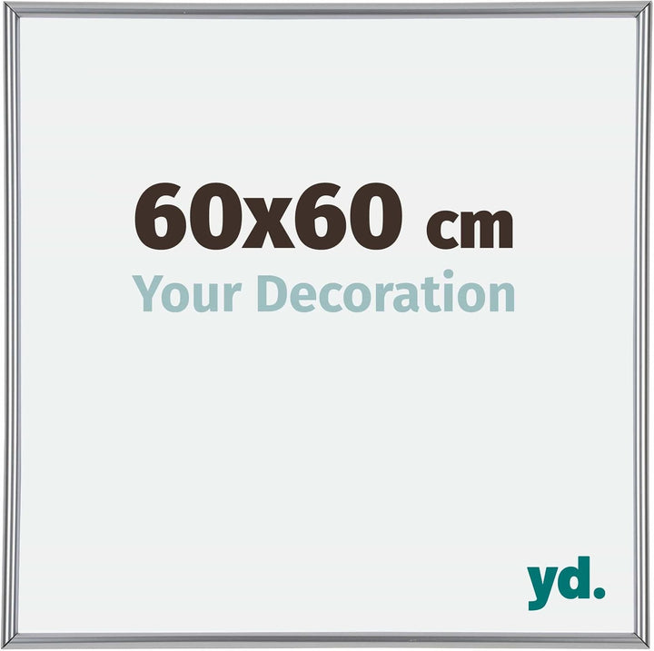 yd. Your Decoration - Bilderrahmen 60x60 cm - Bilderrahmen aus Kunststoff mit Acrylglas - Ausgezeich