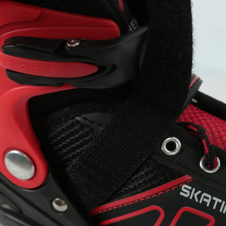 Rollschuhe mit/ohne Leuchtrollen, klassische Quad-Skates für Mädchen und Jungen, bequem und atmungsa