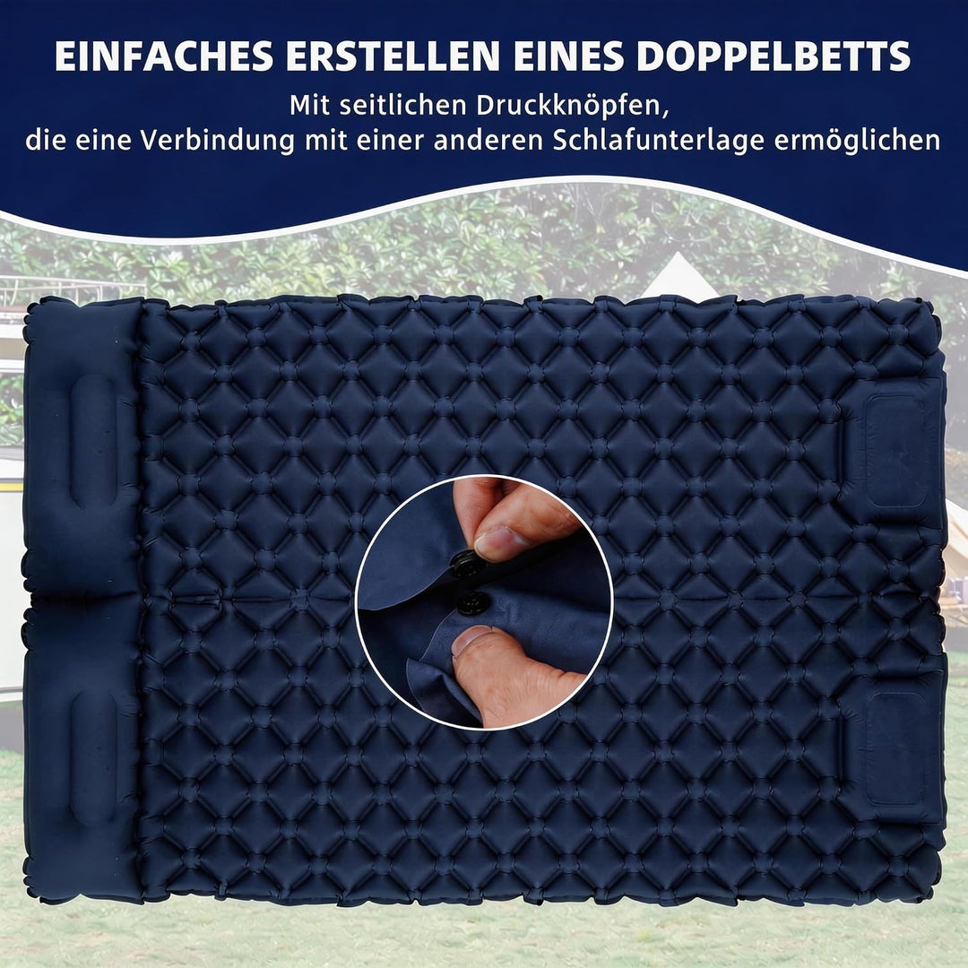 Isomatte Ultraleicht Luftmatratze für Camping – Ultraleichte Matratze mit Packsack Ideal für Trekkin