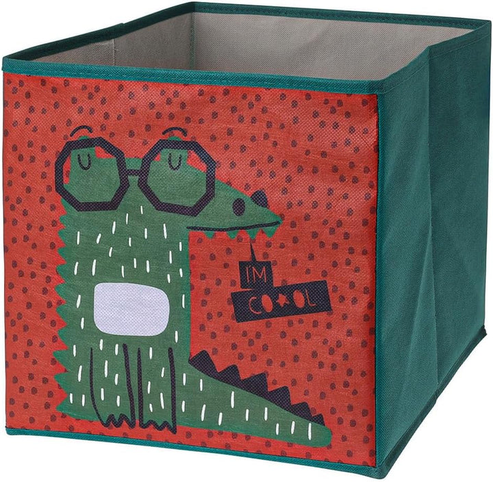 4er Set Faltboxen ca. 30x30x30 cm - Aufbewahrungsboxen Tiermotiv faltbar Körbe Spielzeug Kiste Boxen