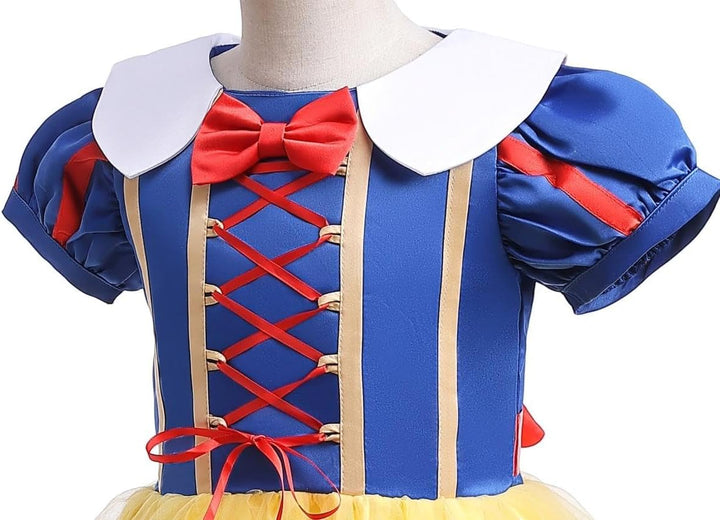 Lito Angels Prinzessin Schneewittchen Kostüm Kleid für Kinder Mädchen, Halloween Prinzessinenkleid K