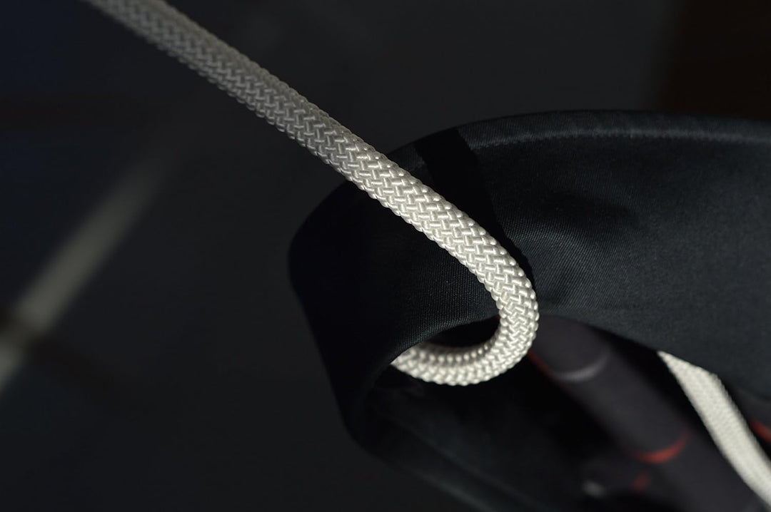 Peppermint Products Loop Rope | Hängende, höhenverstellbare Garderobe aus Seil | Weiss, Weiss