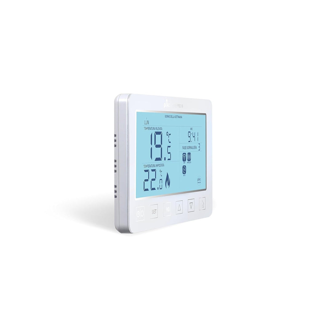 Digitales Wifi Dualband Chronothermostat kompatibel mit Alexa - Stromversorgung 230V - (Schnee PRO W