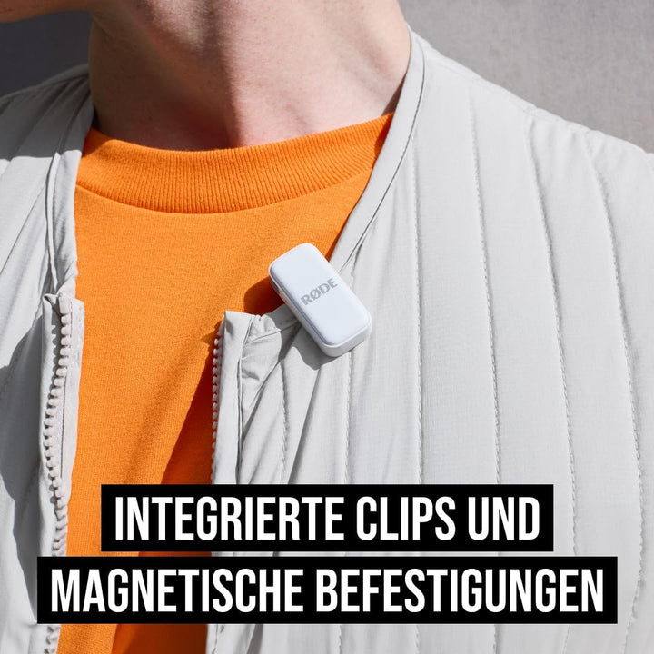 RØDE Wireless Micro - Kompaktes drahtloses Mikrofon, zwei Mikrofone mit Ladekoffer für die Erstellun
