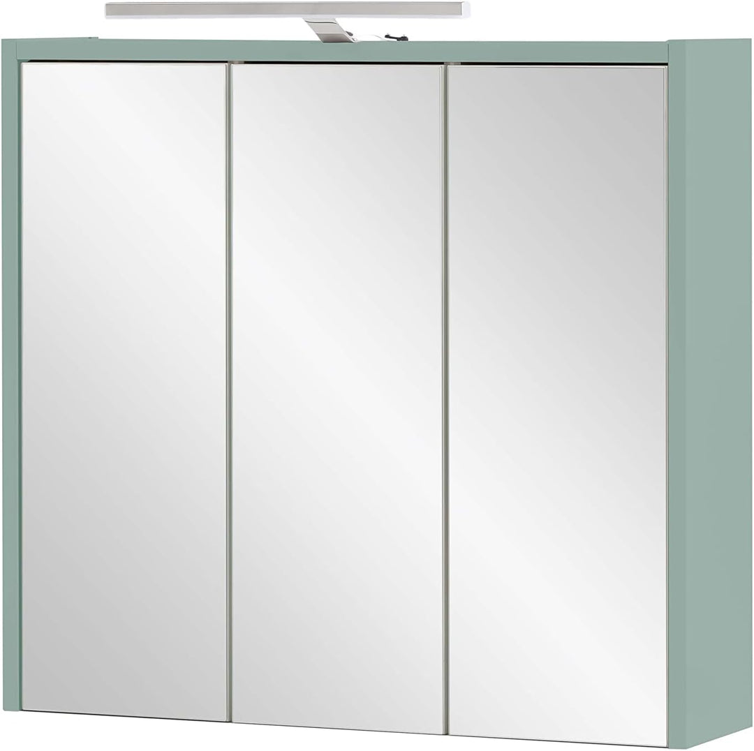 Schildmeyer Carlos Spiegelschrank, Holzwerkstoff, Pistazie, 65 cm Pistazie 65 cm, Pistazie 65 cm