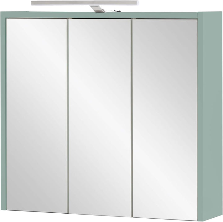 Schildmeyer Carlos Spiegelschrank, Holzwerkstoff, Pistazie, 65 cm Pistazie 65 cm, Pistazie 65 cm