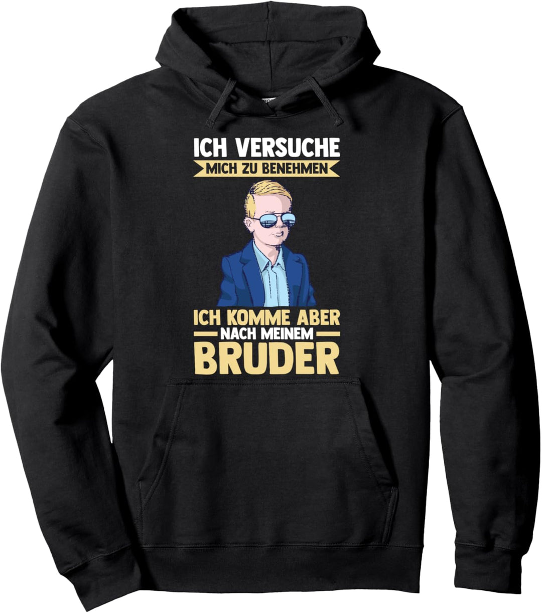 Geschwister Bruder Pullover Hoodie