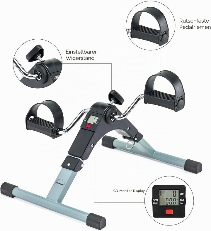 Heimtrainingspedale, Mini-Heimtrainer, zusammenklappbar, elektrischer Heimtrainer, Heimtrainingsgerä