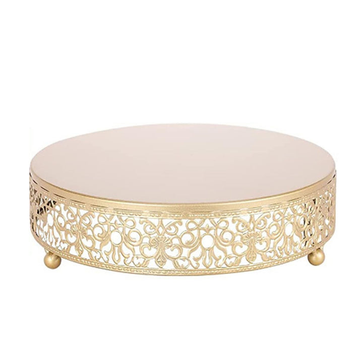 Goldkuchenstand Metall Cupcake Display Stand Glossy Metallic Finish Holder für Hochzeit Geburtstag N