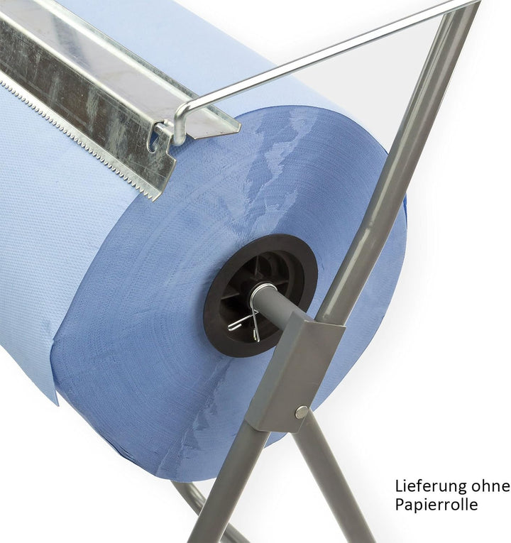 DEMA Metall Putztuchrollen Halter – Bodenständer für Werkstatt, Garage & Keller, 40 cm Putztuch-Roll