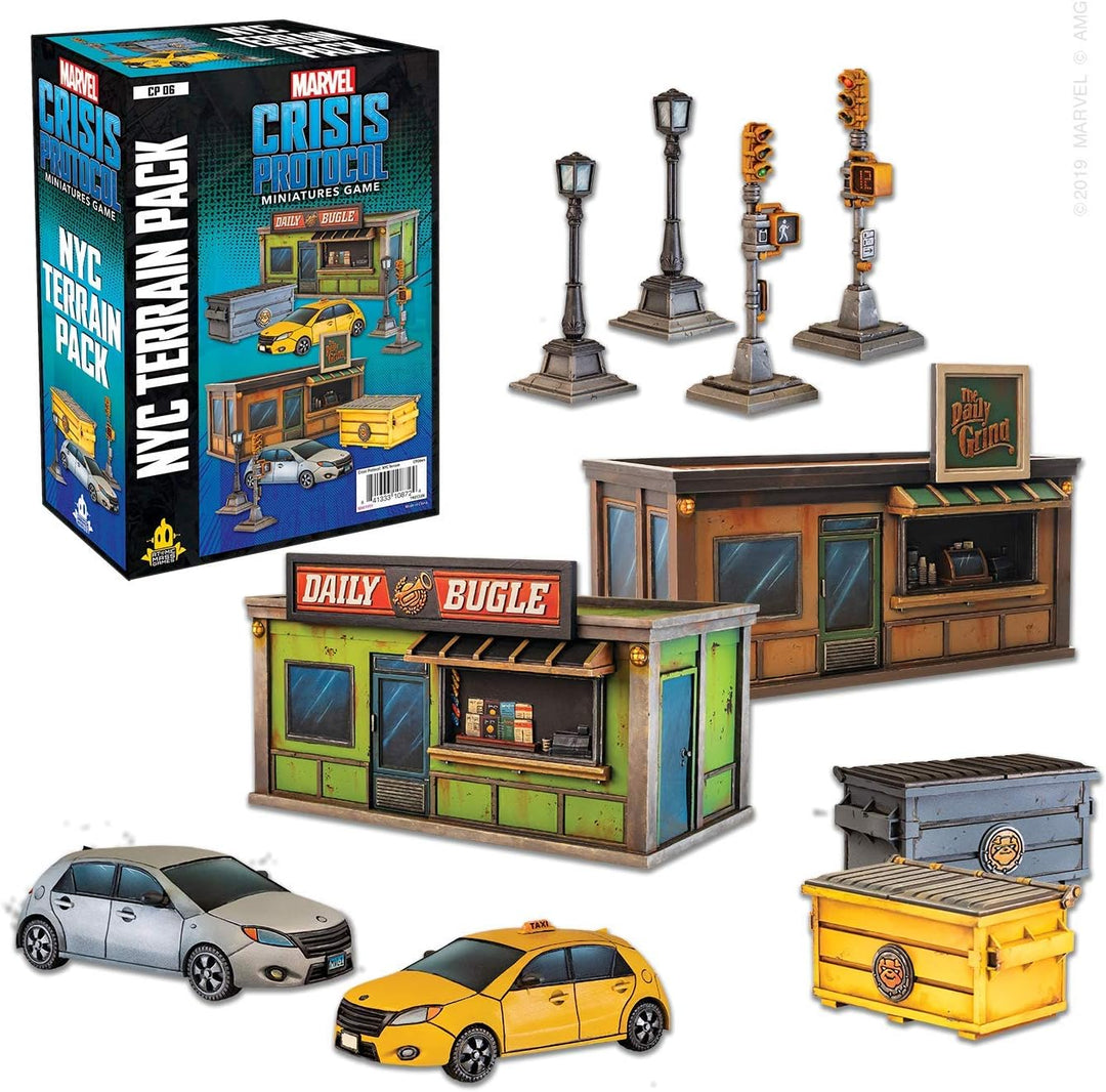 Atomic Mass Games, Marvel Crisis Protocol: Terrain Expansion: NYC Terrain, Miniatures Game, Ages 10+