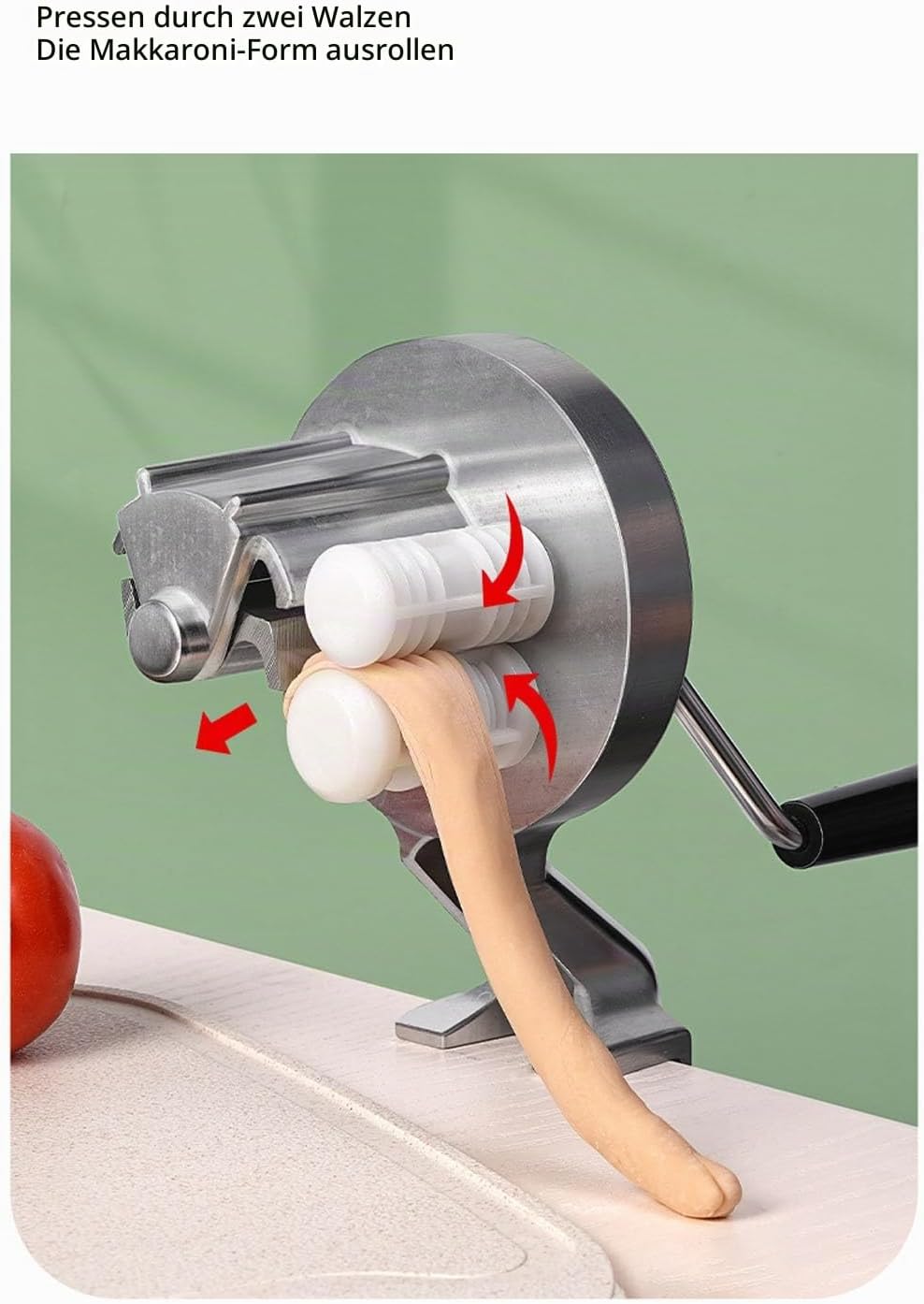Cavatelli Maker-Maschine mit Leicht zu Reinigenden Rollen, Macht Authentische Gnocchi-Nudeln, Musche