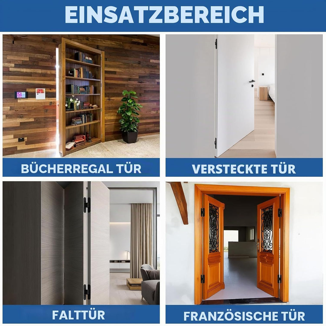 TamBee 15,2 cm Türscharniere versteckte Scharniere unsichtbare Scharniere Schwerlast Zinklegierung 1