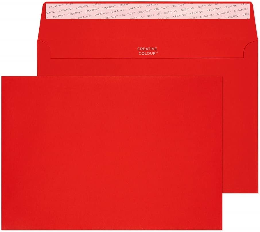 Blake Creative Colour 306 Briefumschläge Haftklebung Leuchrot C5 162 x 229 mm - 120g/m² | 500 Stück