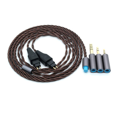 Janjunsi Upgrade Audio Kabel Ersatz Schnur Kompatibel mit Sennheiser HD580/HD650/HD660/HD600S/HD414/