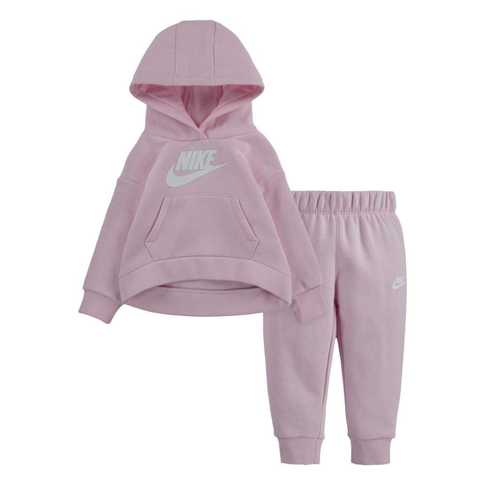 Nike Baby - Mädchen Club Fleece Set Tracksuit 18 Monate Rosa, 18 Monate Rosa