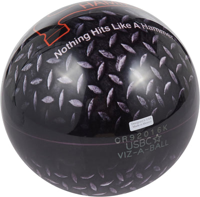 HAMMER Bowlingkugel Diamant, 4,5 kg, Grau/Schwarz