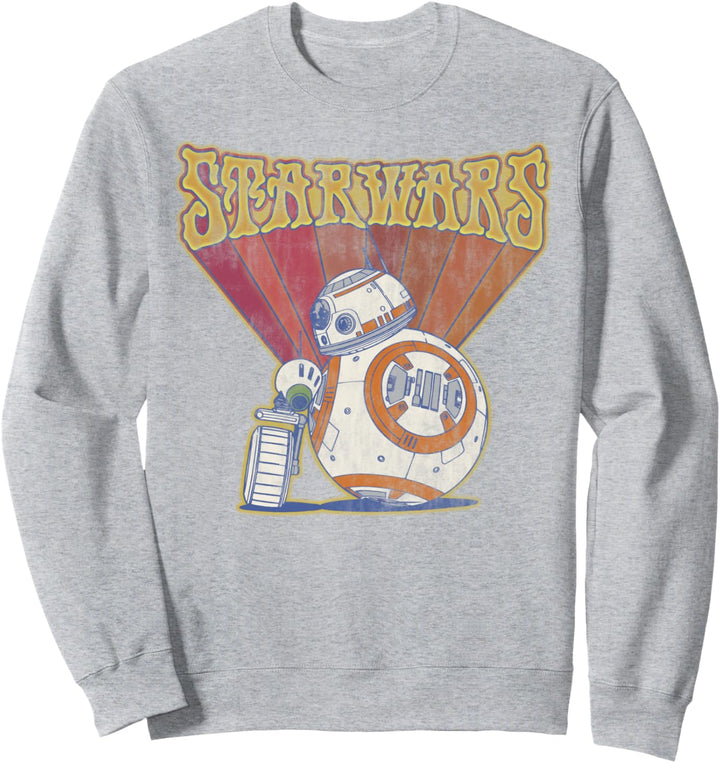 Star Wars The Rise of Skywalker BB-8 D-0 Vintage Duo Sweatshirt