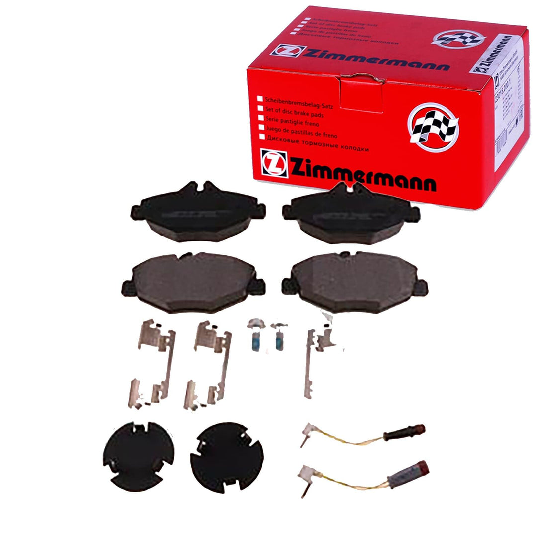 ZIMMERMANN 23743.200.2 Serie Bremsbeläge, vorne, 2 Sensoren, inklusive Platte dämpfend, inklusive Zu