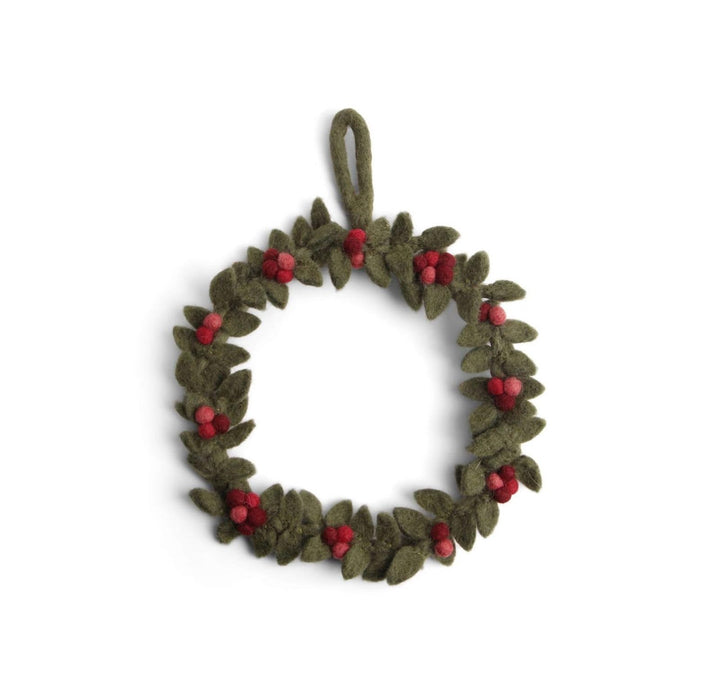 Én Gry &amp; Sif Türkranz I Hand-Made &amp; fair-Trade Kranz aus Filz, skandinavische Deko für Herbst Winter