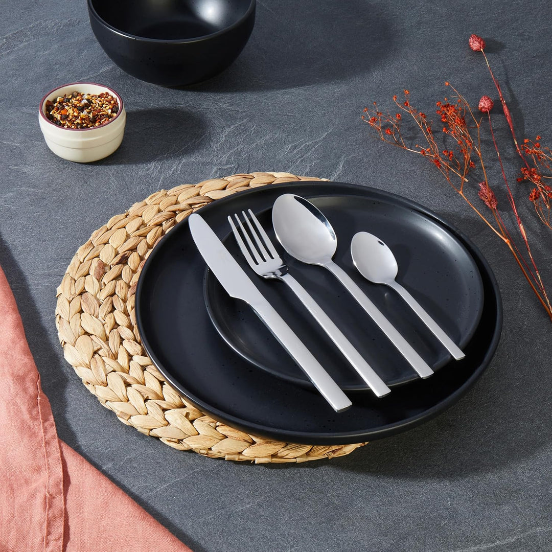 Russell Hobbs Besteckset 16-teilig, Edelstahl Besteck Set für 4 Personen, Vermont Besteckset Hochgla