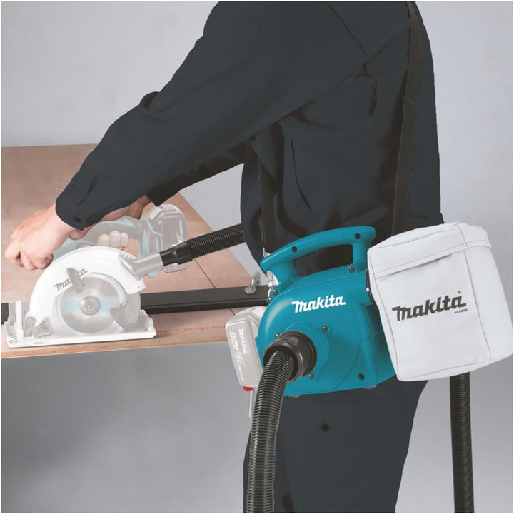 Makita DVC350Z Akku-Staubsauger 18 V (ohne Akku, ohne Ladegerät), Schwarz, Blau, Grau Single, Single