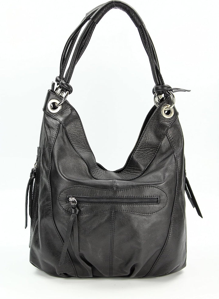 Belli ital. Nappa Leder Shopper Handtasche Damentasche Ledertasche - Farbauswahl - 35x31(mittig) x17