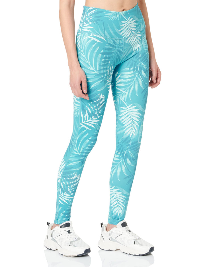 ENERGETICS Damen Leggings Kapinem 2 38 Aop-/Blue Aqua/Mint, 38 Aop-/Blue Aqua/Mint