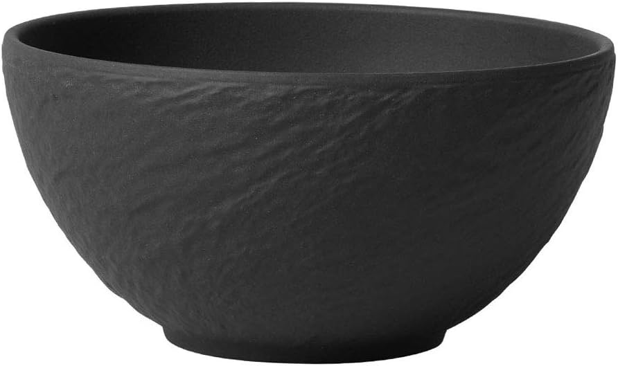 Villeroy &amp; Boch - Manufacture Rock Servierplatte rechteckig, schwarz Manufacture Rock Schale, 430 ml