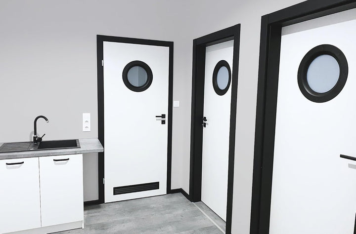 MLS Bullauge B6000, Bullauge für Türen, aus Robustem Aluminium, VSG-Sicherheitsglas, Passend für 40