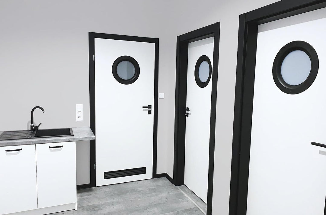 MLS Bullauge B6000, Bullauge für Türen, aus Robustem Aluminium, VSG-Sicherheitsglas, Passend für 40