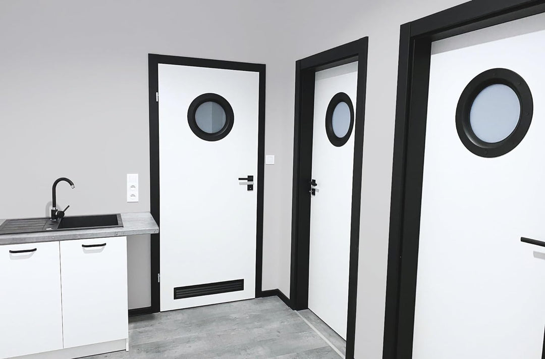 MLS Bullauge B4000, Bullauge für Türen, Robustes Aluminium, VSG-Sicherheitsglas, Passend für 40 mm S