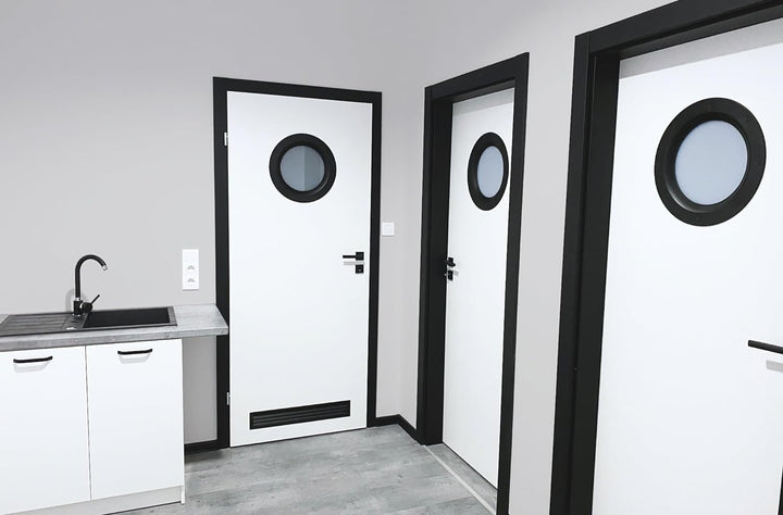 MLS Bullauge B4000, Bullauge für Türen, Robustes Aluminium, VSG-Sicherheitsglas, Passend für 40 mm S