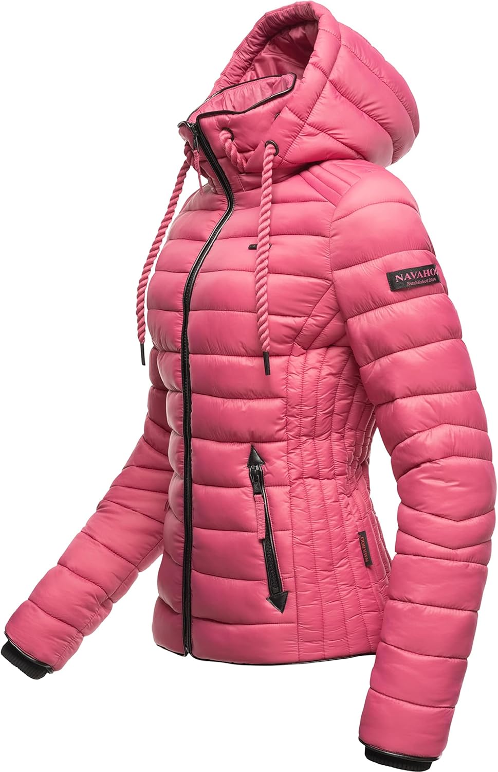 Navahoo Damen leichte Übergangsjacke Steppjacke mit Kapuze Lulana XS-XXL XS Berry, XS Berry