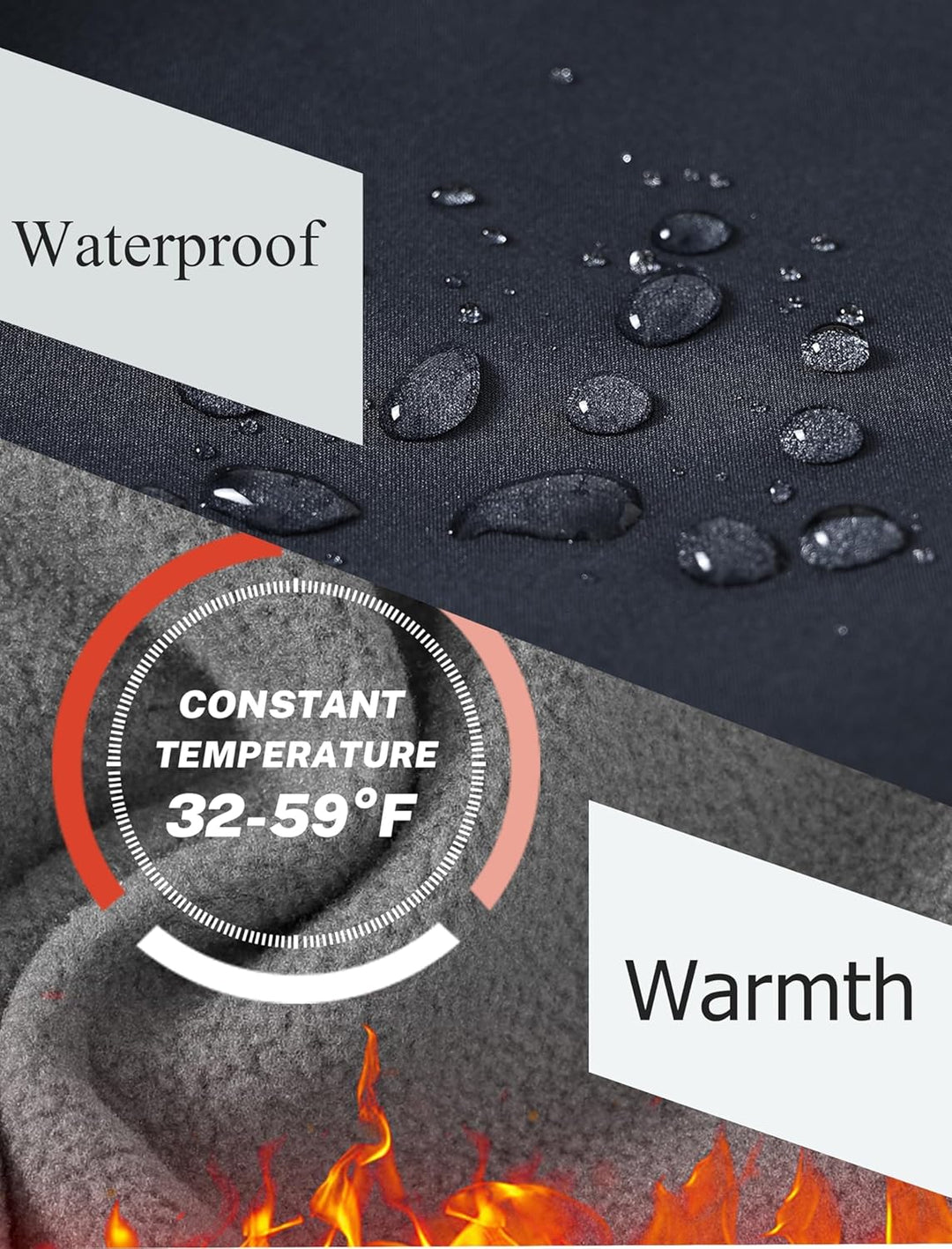 MoFiz Damen wasserdichte isolierte Schneehose Fleece gefüttert Winter Ski Wanderhose Warm Outdoor So