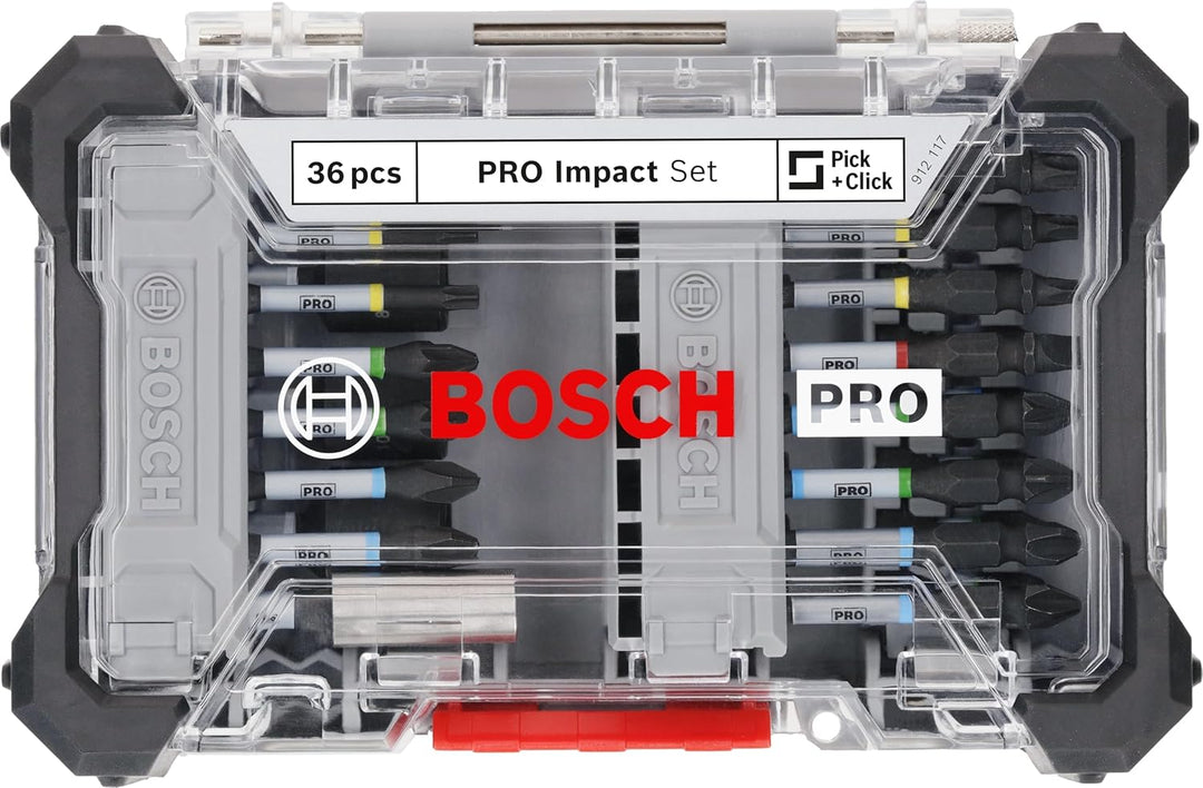 Bosch 36x PRO Impact Set, 36-tlg. (200 x 107 mm, Professional Zubehör Schraubendreher, Schraubendreh