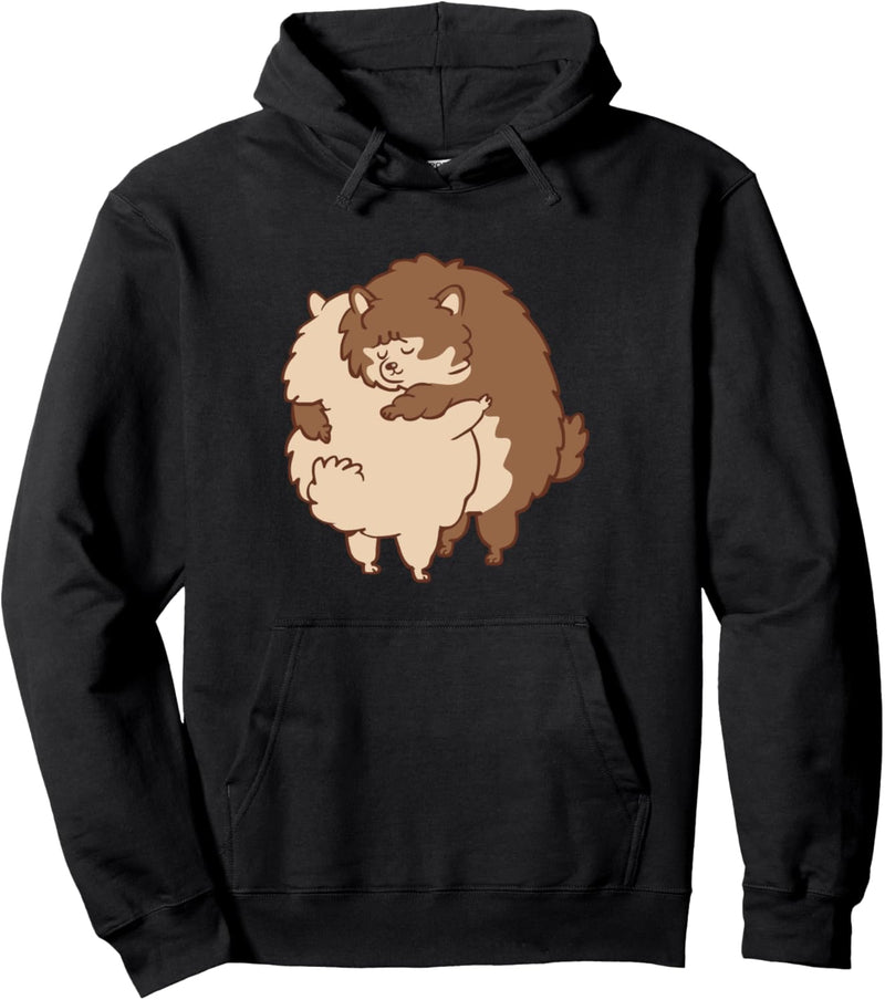 Pomeranian Hugs Pullover Hoodie