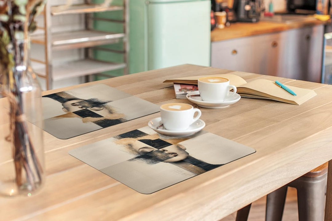 KitchenYeah© Platzsets Abwaschbar 6-Teilig 45x30 cm Tischsets Platzdeckchen Platzset Unterlage Tisch