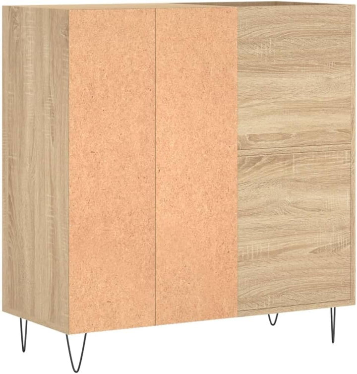 vidaXL Plattenschrank, Schallplattenschrank mit viel Stauraum, Plattenspieler Schrank für Wohnzimmer