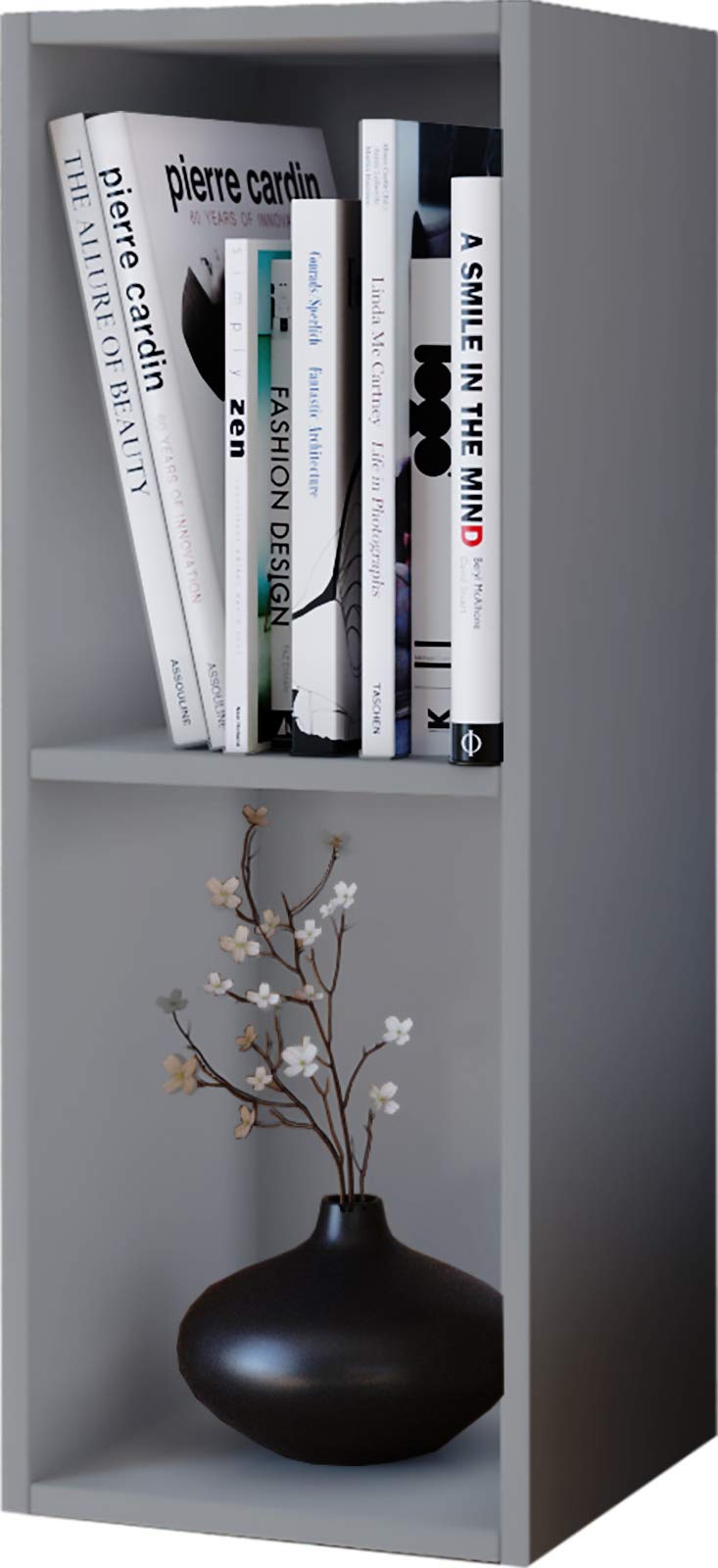 VCM Holz CD DVD Regal | Aufbewahrung | Masse H. 72 x B. 34 x T. 30 cm | Deko Regal | Bücherregal - M