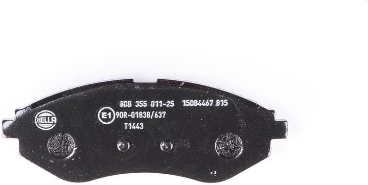 HELLA PAGID 8DB 355 011-251 Bremsbelagsatz - T1443 - Dicke/Stärke: 17.8mm - Bremssystem: Akebono - n