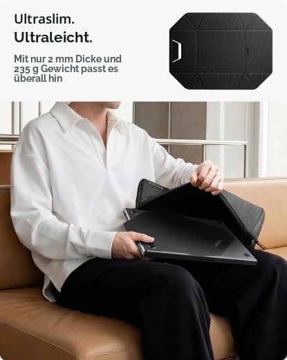 Spigen Slim Fold Laptop Ständer &amp;Vertikal Dock, Ergonomischer, Ultraflacher und Tragbarer Notebook-S